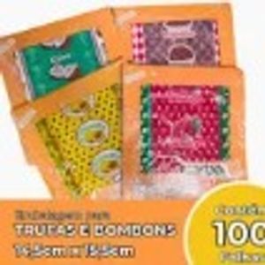 imagem do produto PAPEL AMENDOIM PARA TRUFAS E BOMBONS 14,5X15,5MM - 100 UN - CARBER SABOR:AMENDOIM