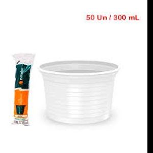 imagem do produto POTE PLASTICO REDONDO 300ML - 50UN - MINAPLAST