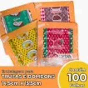 imagem do produto PAPEL :LIMÃO PARA TRUFAS E BOMBONS 14,5X15,5MM - 100 UN - CARBER SABOR:LIMÃO