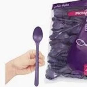 imagem do produto COLHER ROXA MEGA LONGA 19CM - 50UN - PLASTJET