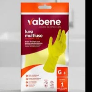 imagem do produto LUVA LATEX MULT LEVE ''M'' - ''AMARELA''- 1PAR - VABENE