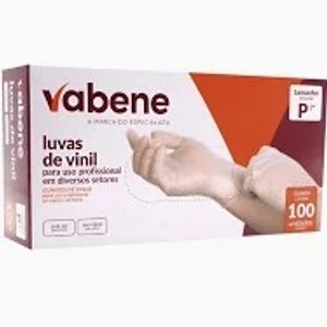 imagem do produto LUVA VINIL SEM PO P - 100UN - VABENE