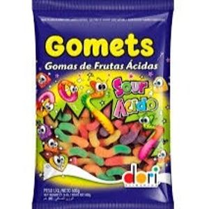 imagem do produto GOMETS FRUTAS ACIDAS MINHOCAS - 600GR - DORI