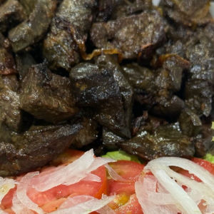 imagem do produto Fígado acebolado e salada 