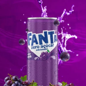 imagem do produto Fanta Uva ZERO - lata 350ml 
