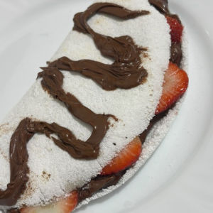 imagem do produto Tapioca de morango com Nutella 