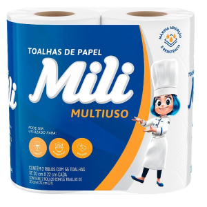 imagem do produto TOALHA DE PAPEL MLI COM 2 ROLOS