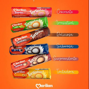 imagem do produto BISC TORTINHAS MARILAN SABORES