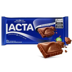 imagem do produto BARRA LACTA AO LEITE 80G
