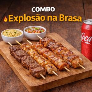 imagem do produto Combo explosão na brasa, frango/linguiça/panceta 
