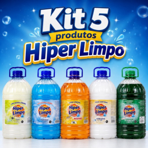 imagem do produto Kit 5 produtos HiperLimpo 5L