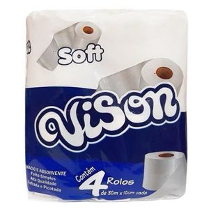 imagem do produto Papel higiênico Vison 4 rolos
