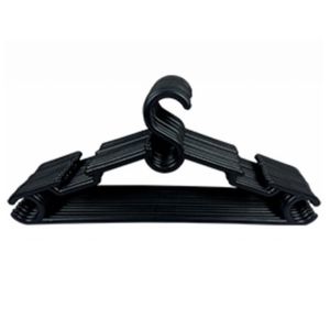 imagem do produto Kit 3 cabides preto
