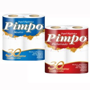 imagem do produto Papel higiênico Pimpo 4 rolos