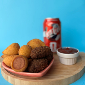 imagem do produto 15 Mini Salgados Fritos + Coca Cola 350ml