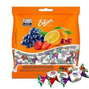 imagem do produto BOMBOM FRUTA SORTIDO ERLAN 500G.