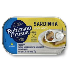 imagem do produto SARDINHAS ROBINSON CRUSOE 50X125G (C/C).