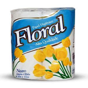 imagem do produto MEIO PAPEL HIGIÊNICO FLORAL