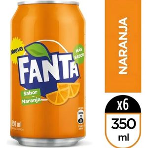 imagem do produto REFRI FANTA LARANJA 6X350ML. (LATA)