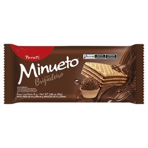 imagem do produto MEIO BIS.WAFER MINUETO (BRIGADEIRO, CHO, MORANGO, LIMÃO) 18X73G.