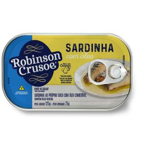 imagem do produto MEIA SARDINHAS ROBINSON CRUSOE 25X125G (C/C).