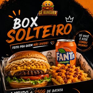 imagem do produto BOX SOLTEIRO + REFRIGERANTE LATA 350ML