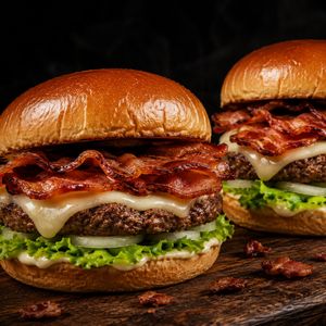 imagem do produto 2 XBACON COM SOBREMESA (PUDIM/BRIGADEIRÃO)