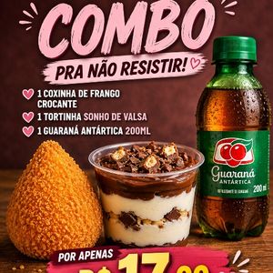 imagem do produto Combo de coxinha + tortinha de sonho de valsa