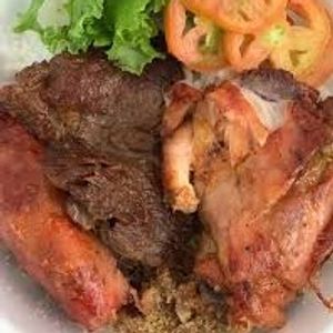 imagem do produto Churrasco misto (File de carne bovina, calabresa e frango assado)