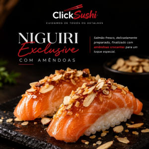 imagem do produto Niguiri exclusivo com amêndoas 