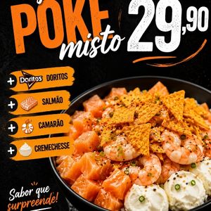 imagem do produto Poke salmão grelhado c/doritos