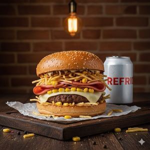 imagem do produto Misto + Coca Lata