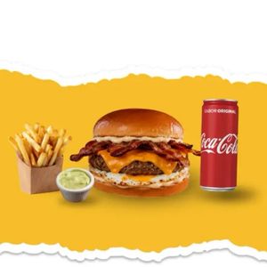 imagem do produto Jamanta bacon + bebida + batata frita
