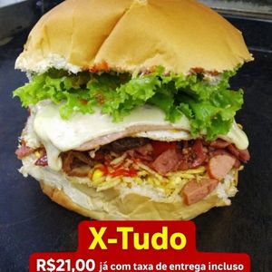 imagem do produto Hambúrguer X tudo