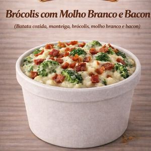 imagem do produto Brócolis com molho branco e bacon