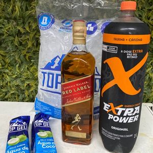 imagem do produto Combo Whisky Red Label 1L c/ Energético Extra Power 2L