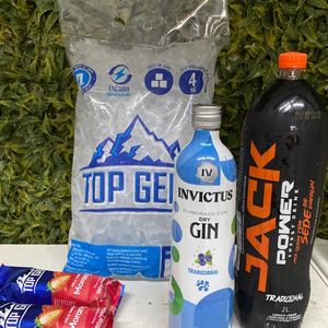 imagem do produto Combo Gin Invictus 900ml c/ Energético Jack Power 2L
