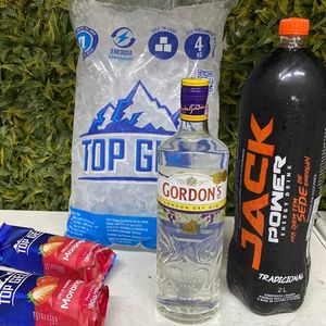 imagem do produto Combo Gin Gordon’s Original 750ml c/ Energético Jack Power 2L