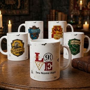 imagem do produto Caneca Harry Potter Escudos das Escolas