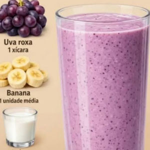 imagem do produto Vitamina uva roxa e banana.