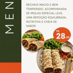imagem do produto PANQUECA FITNESS DE PATINHO COM MOLHO ESPECIAL 