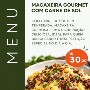 imagem do produto MACAXEIRA GOURMET COM CARNE DE SOL