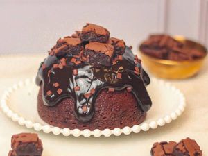 imagem do produto Bolo Caseiro Vulcão - Duo Choco Brownie