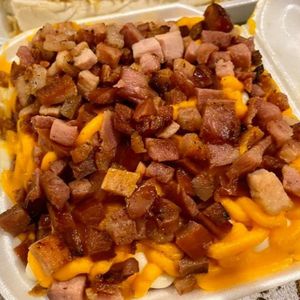 imagem do produto Batata com cheddar derretido e bacon