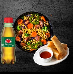 imagem do produto Combo Individual Frango 300gr + Harumaki + Bebida 200ml