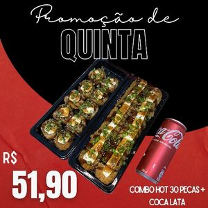 imagem do produto Promoção de quinta - 30 peças+coca lata