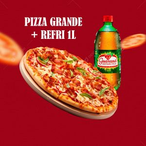 imagem do produto PIZZA GRANDE + REFRI 1L (COLOCAR SABOR NA OBSERVAÇÃO, PODE SER ATÉ 2 SABORES)