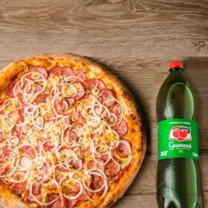 imagem do produto PIZZA FAMILIA + REFRI 2L (COLOCAR SABOR NA OBSERVAÇÃO, PODE SER ATÉ 2 SABORES)