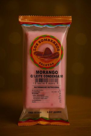 imagem do produto Paleta  Morango com Leite Condensado