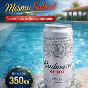 imagem do produto Cerveja Budweiser lata zero álcool 